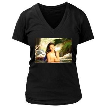 Wendy Fiore Women's Deep V-Neck TShirt