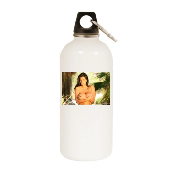 Wendy Fiore White Water Bottle With Carabiner