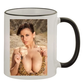 Wendy Fiore 11oz Colored Rim & Handle Mug