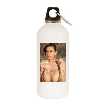 Wendy Fiore White Water Bottle With Carabiner