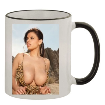 Wendy Fiore 11oz Colored Rim & Handle Mug