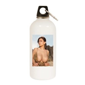 Wendy Fiore White Water Bottle With Carabiner