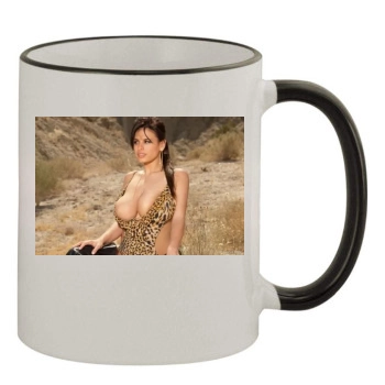 Wendy Fiore 11oz Colored Rim & Handle Mug