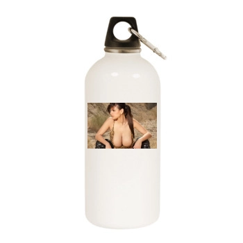 Wendy Fiore White Water Bottle With Carabiner