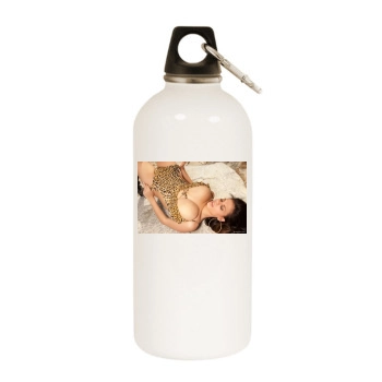 Wendy Fiore White Water Bottle With Carabiner