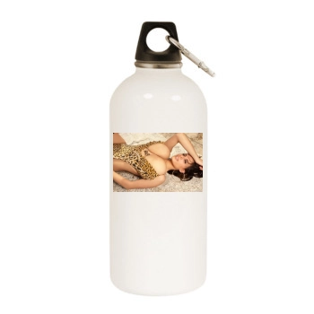 Wendy Fiore White Water Bottle With Carabiner