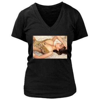 Wendy Fiore Women's Deep V-Neck TShirt