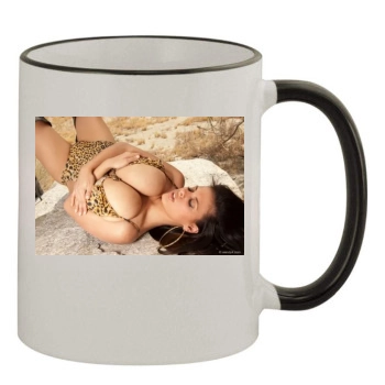 Wendy Fiore 11oz Colored Rim & Handle Mug