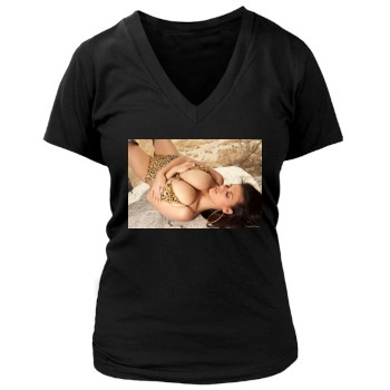 Wendy Fiore Women's Deep V-Neck TShirt