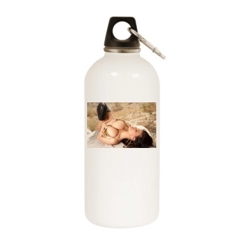 Wendy Fiore White Water Bottle With Carabiner