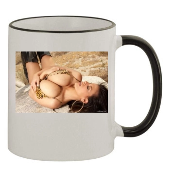 Wendy Fiore 11oz Colored Rim & Handle Mug