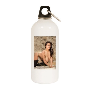 Wendy Fiore White Water Bottle With Carabiner