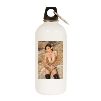 Wendy Fiore White Water Bottle With Carabiner