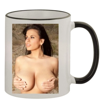 Wendy Fiore 11oz Colored Rim & Handle Mug