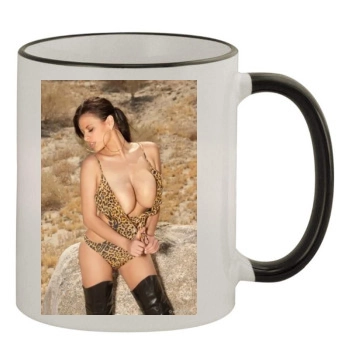 Wendy Fiore 11oz Colored Rim & Handle Mug