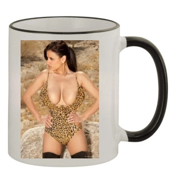 Wendy Fiore 11oz Colored Rim & Handle Mug