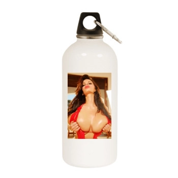 Wendy Fiore White Water Bottle With Carabiner