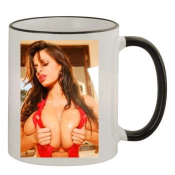 Wendy Fiore 11oz Colored Rim & Handle Mug