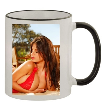 Wendy Fiore 11oz Colored Rim & Handle Mug