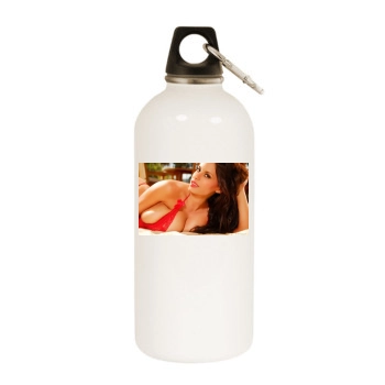 Wendy Fiore White Water Bottle With Carabiner