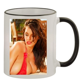 Wendy Fiore 11oz Colored Rim & Handle Mug