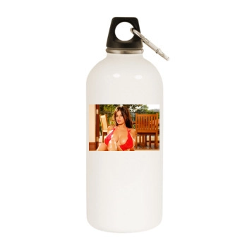 Wendy Fiore White Water Bottle With Carabiner