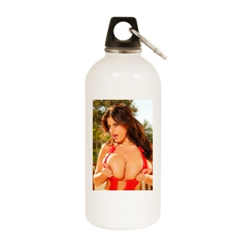 Wendy Fiore White Water Bottle With Carabiner