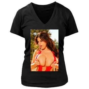 Wendy Fiore Women's Deep V-Neck TShirt