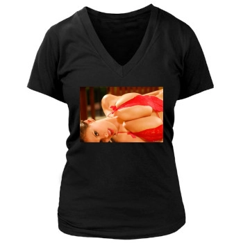 Wendy Fiore Women's Deep V-Neck TShirt