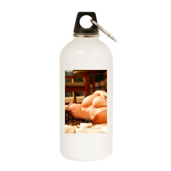 Wendy Fiore White Water Bottle With Carabiner