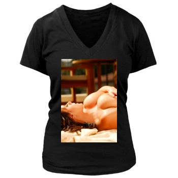 Wendy Fiore Women's Deep V-Neck TShirt