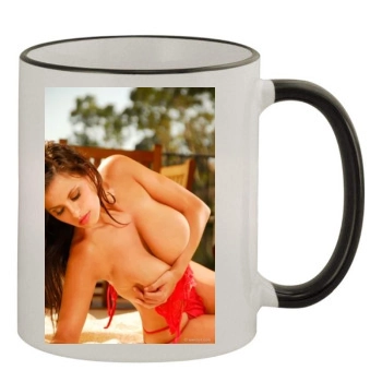 Wendy Fiore 11oz Colored Rim & Handle Mug