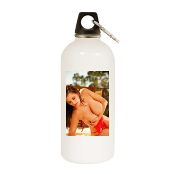 Wendy Fiore White Water Bottle With Carabiner