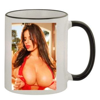 Wendy Fiore 11oz Colored Rim & Handle Mug