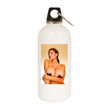 Wendy Fiore White Water Bottle With Carabiner