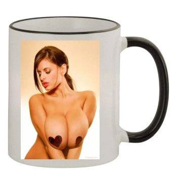 Wendy Fiore 11oz Colored Rim & Handle Mug