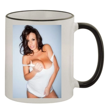 Wendy Fiore 11oz Colored Rim & Handle Mug