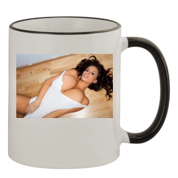 Wendy Fiore 11oz Colored Rim & Handle Mug