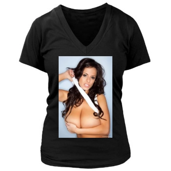 Wendy Fiore Women's Deep V-Neck TShirt