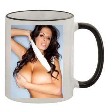 Wendy Fiore 11oz Colored Rim & Handle Mug