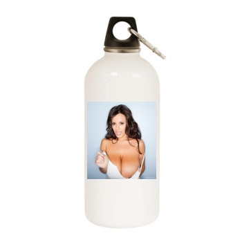 Wendy Fiore White Water Bottle With Carabiner