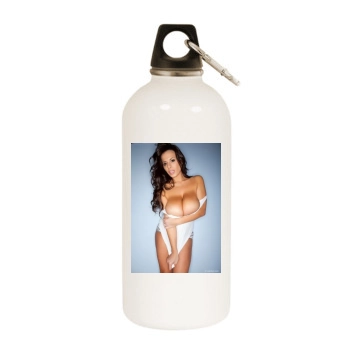 Wendy Fiore White Water Bottle With Carabiner