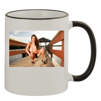 Wendy Fiore 11oz Colored Rim & Handle Mug