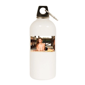 Wendy Fiore White Water Bottle With Carabiner