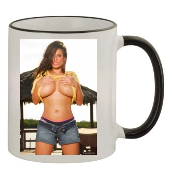 Wendy Fiore 11oz Colored Rim & Handle Mug