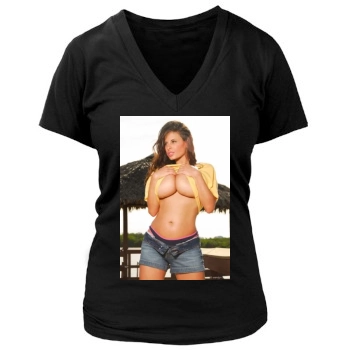 Wendy Fiore Women's Deep V-Neck TShirt