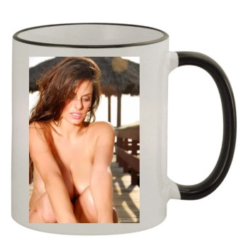 Wendy Fiore 11oz Colored Rim & Handle Mug