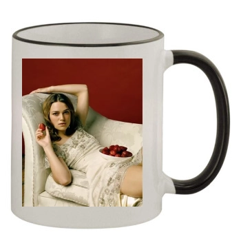 Keira Knightley 11oz Colored Rim & Handle Mug