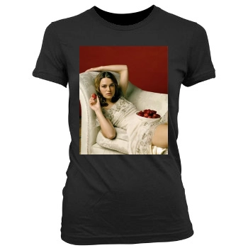 Keira Knightley Women's Junior Cut Crewneck T-Shirt