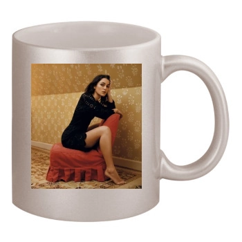 Keira Knightley 11oz Metallic Silver Mug